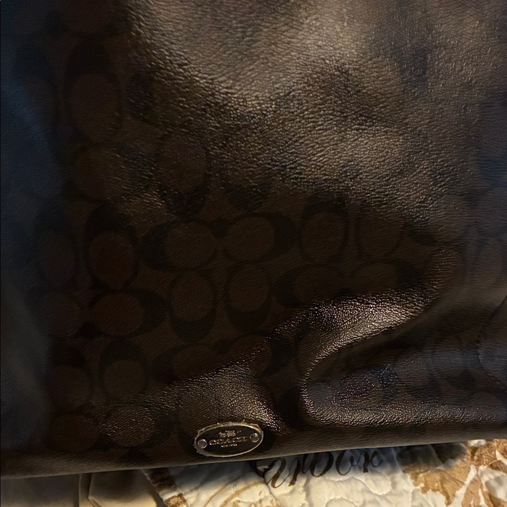 Coach Dark Brown Signature Bag